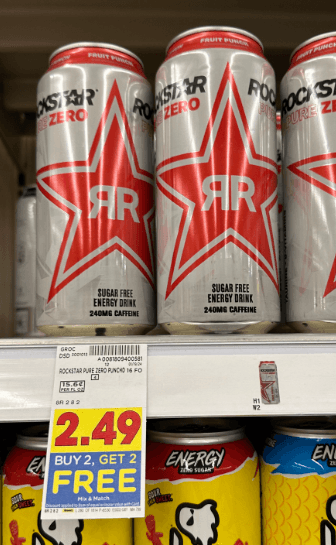 Rockstar Energy Drink Kroger Shelf Image