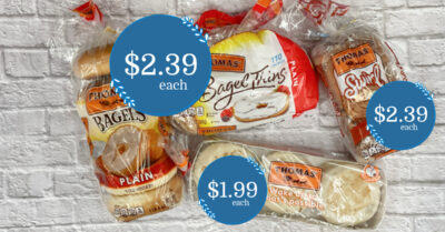 Thomas Bagels, Muffins and Swirl Bread Kroger Krazy