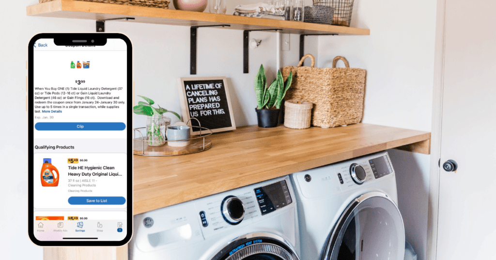 Tide and Gain Laundry Coupon Kroger