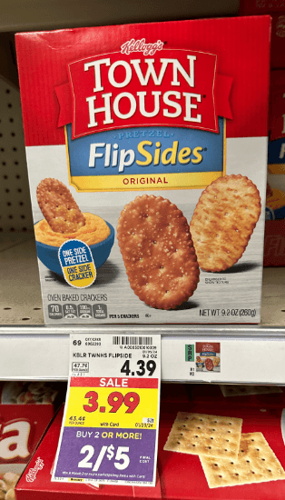 Townhouse Crackers Kroger Shelf Image