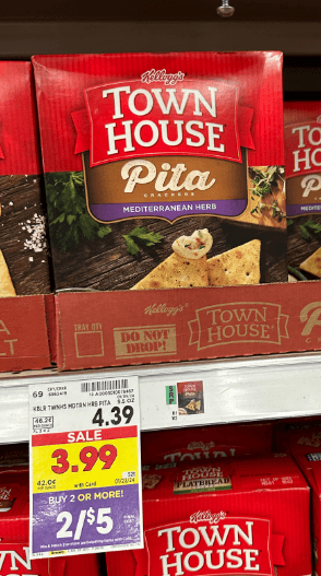 Townhouse Crackers Kroger Shelf Image