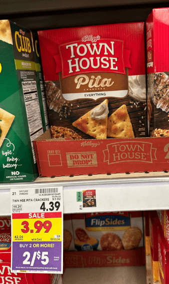 Townhouse Crackers Kroger Shelf Image