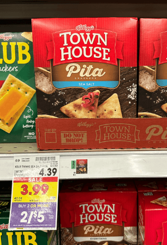 Townhouse Crackers Kroger Shelf Image
