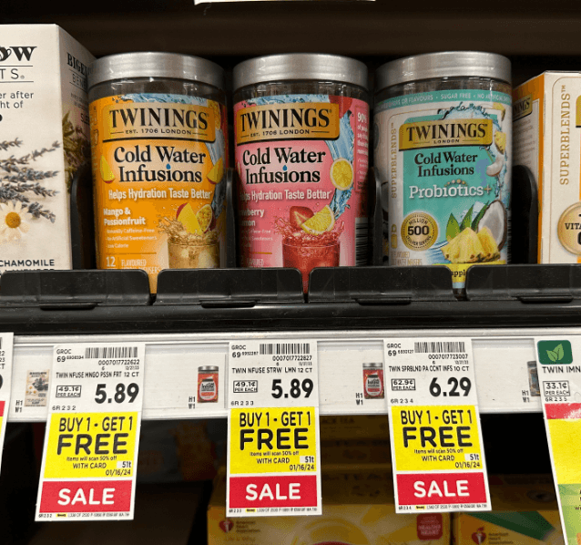 Twinings Cold Tea Kroger Shelf Image
