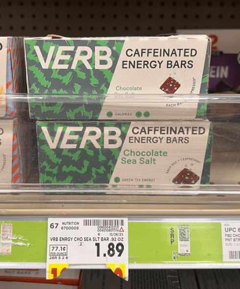 Verb Bars Kroger Shelf Image