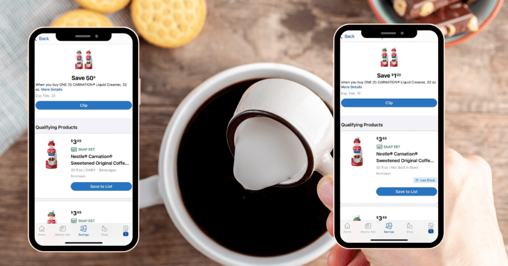 carnation coffee creamer kroger digital coupon