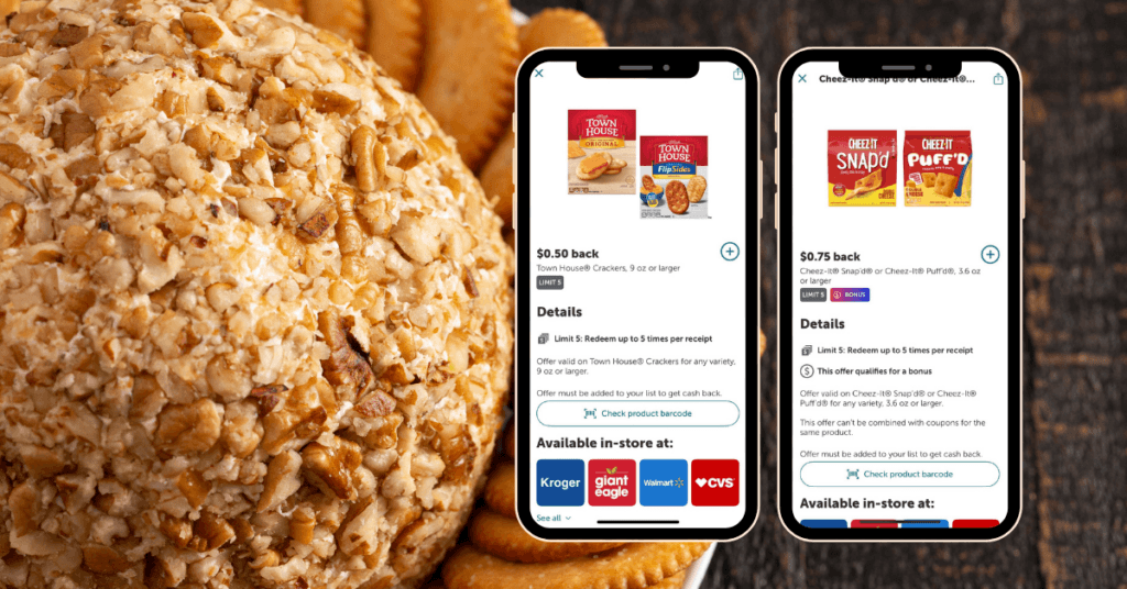 cheez-it and townhouse crackers kroger rebates