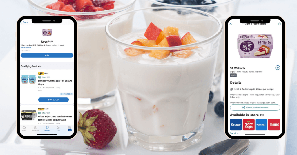 dannon light and fit yogurt kroger