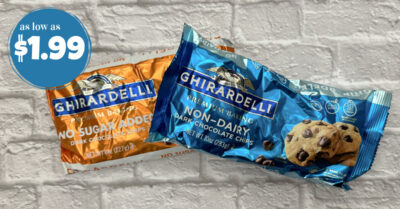 ghirardelli non dairy and no sugar added chocolate chips kroger krazy