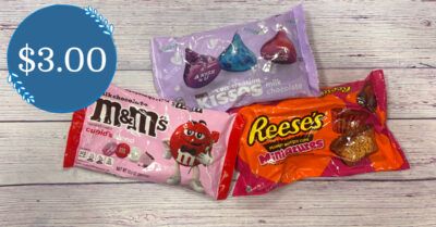m&m's, hershey's kisses, reese's valentines chocolate kroger krazy