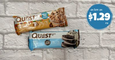 quest protein bars kroger krazy