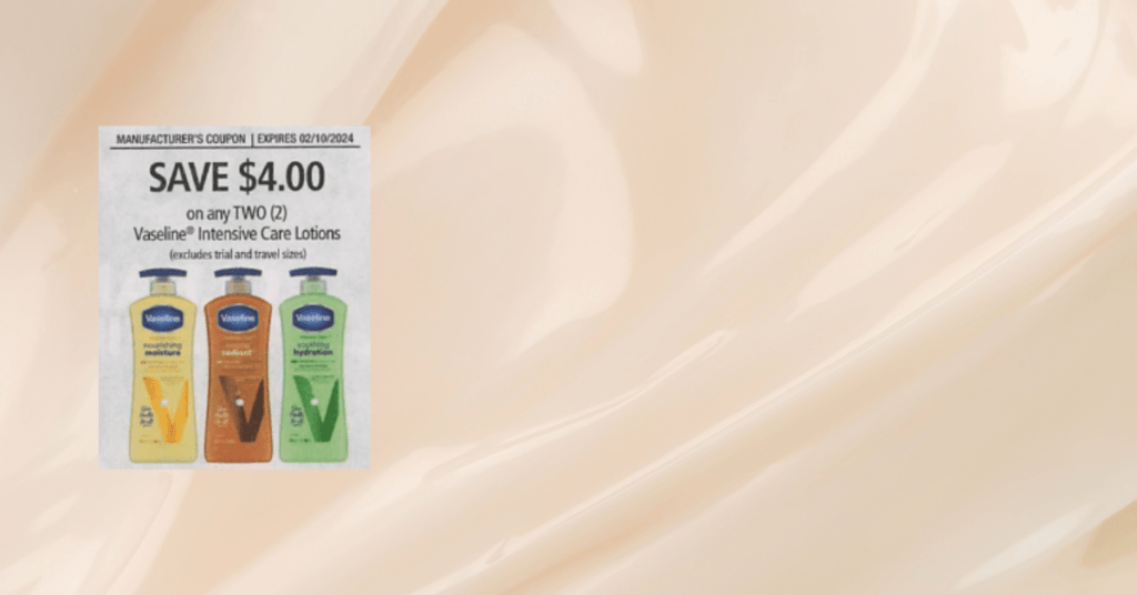 vaseline lotion insert