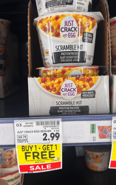 Just Crack an Egg Kroger Shelf Image