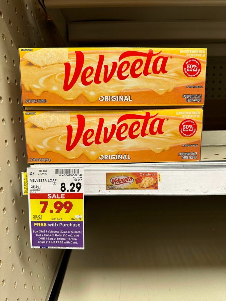 velveeta kroger shelf image