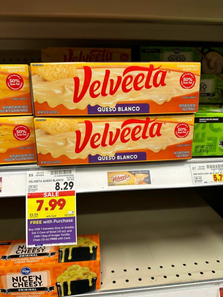 velveeta kroger shelf image