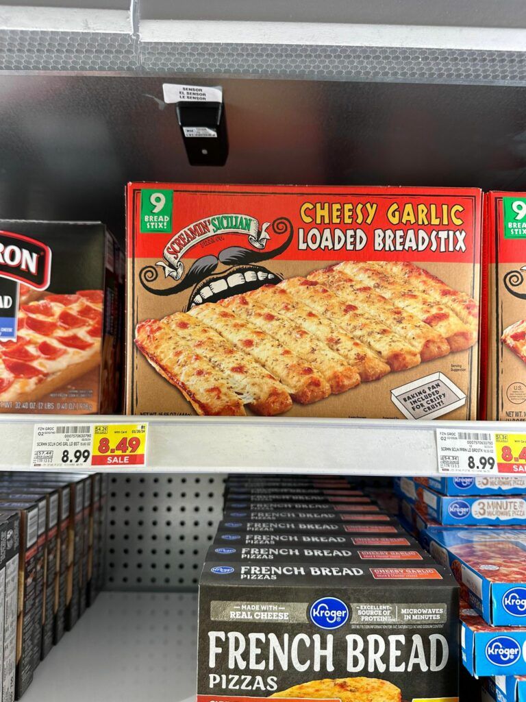 screamin sicilian breadstix kroger shelf image