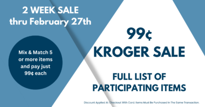 99¢ Kroger Sale Kroger Krazy