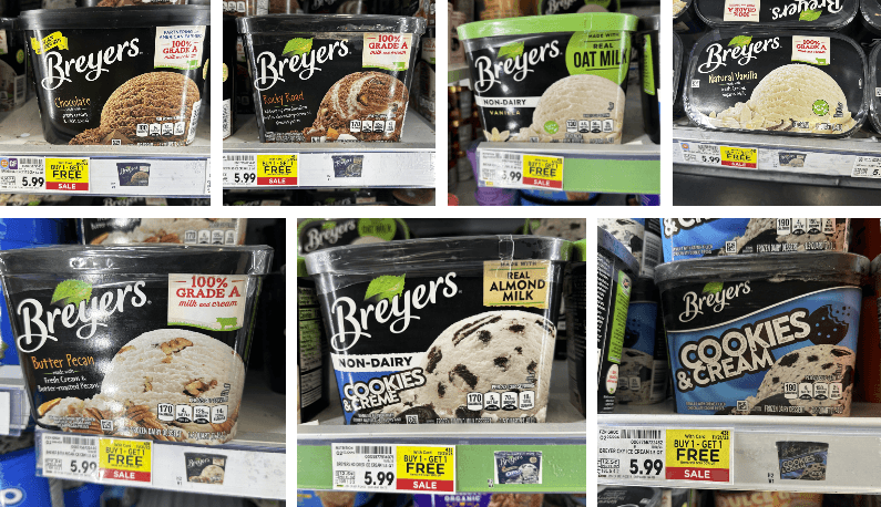 Breyers Ice Cream Kroger Shelf Image