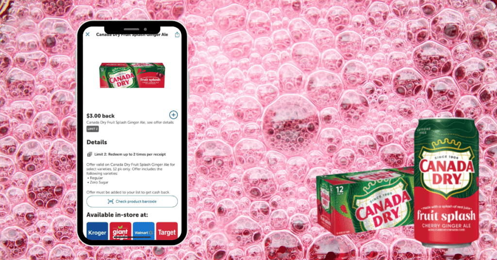 Canada Dry Fruit Splash Ginger Ale Kroger