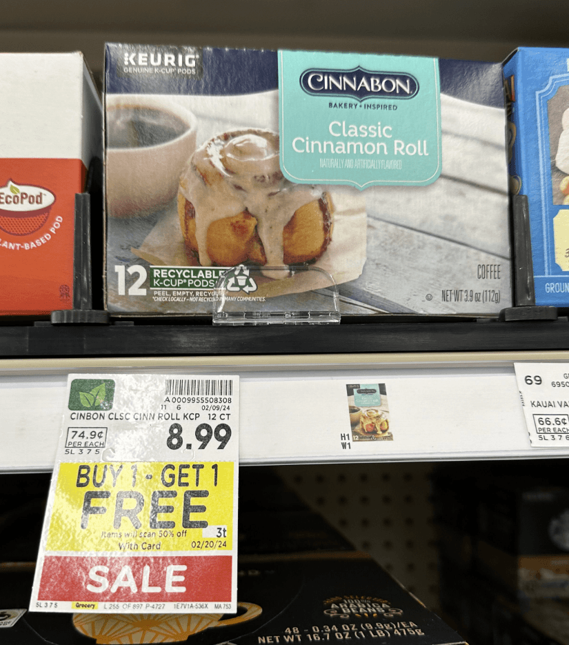 Cinnabon Coffee Kroger Shelf Image