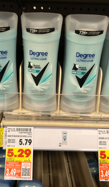 Degree Ultraclear Kroger Shelf Image