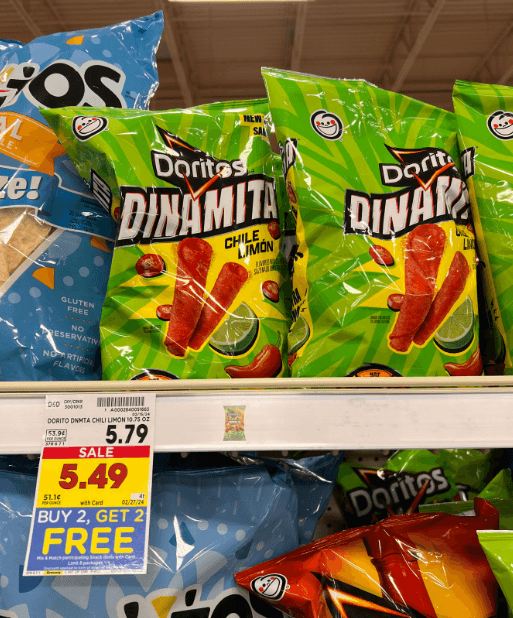 Doritos Dinamita Kroger Shelf Image