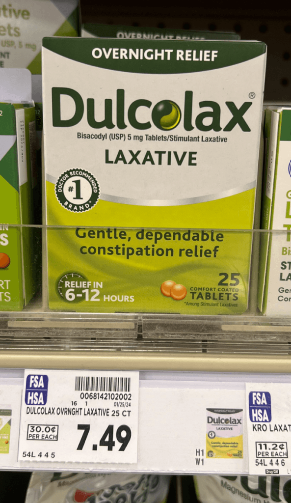 Dulcolax Kroger Shelf Image
