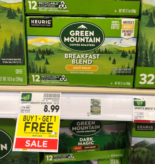 Green Mountain Kroger Shelf Image