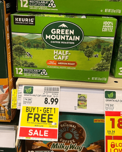 Green Mountain Kroger Shelf Image