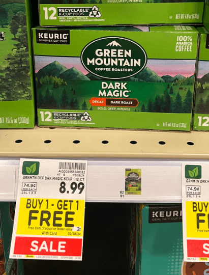 Green Mountain Kroger Shelf Image