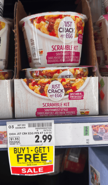 Just Crack an Egg Kroger Shelf Image