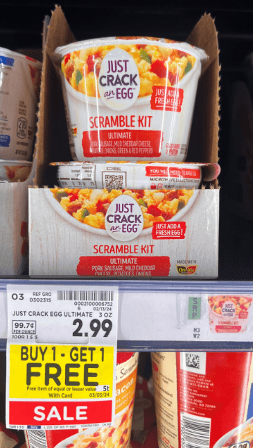 Just Crack an Egg Kroger Shelf Image