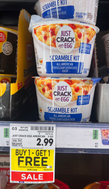 Just Crack an Egg Kroger Shelf Image
