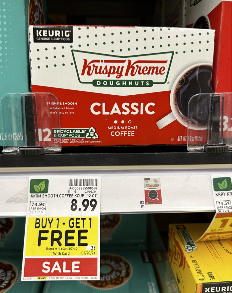 Krispy Kreme Coffee Kroger Shelf Image