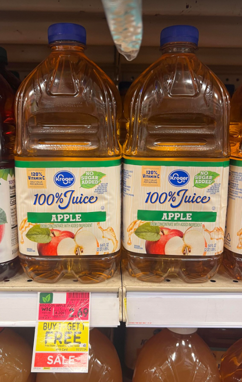 Kroger Apple Juice Shelf Image