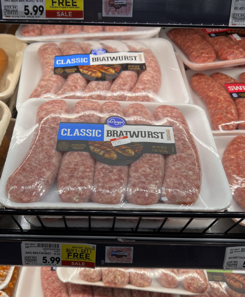 Kroger Fresh Sausage shelf image