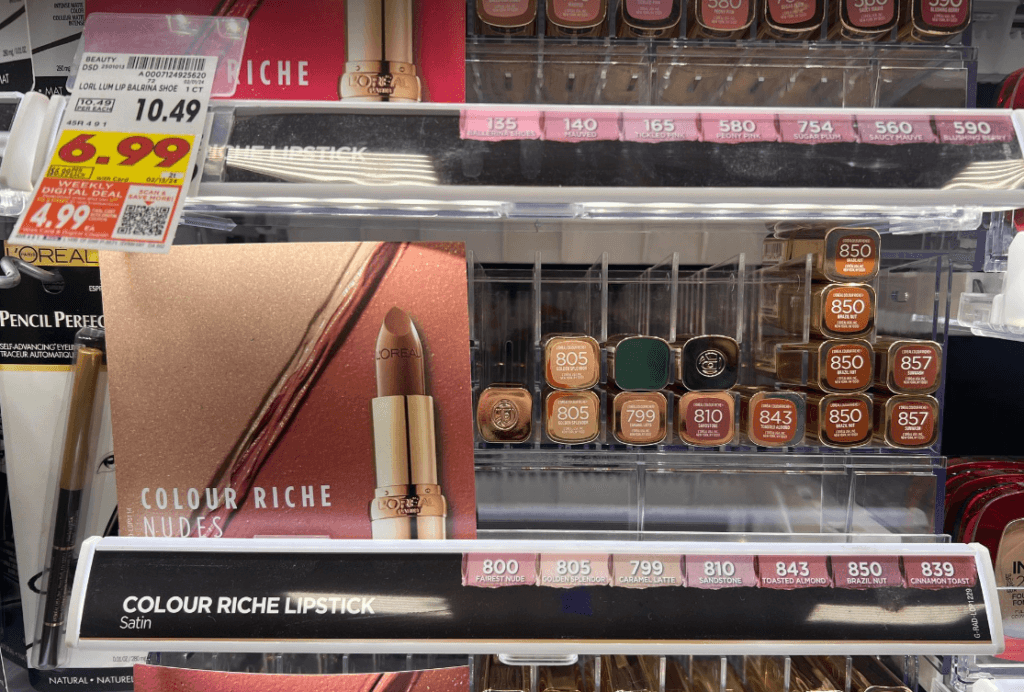 L'Oreal Paris Colour Riche Lipstick Kroger Shelf Images