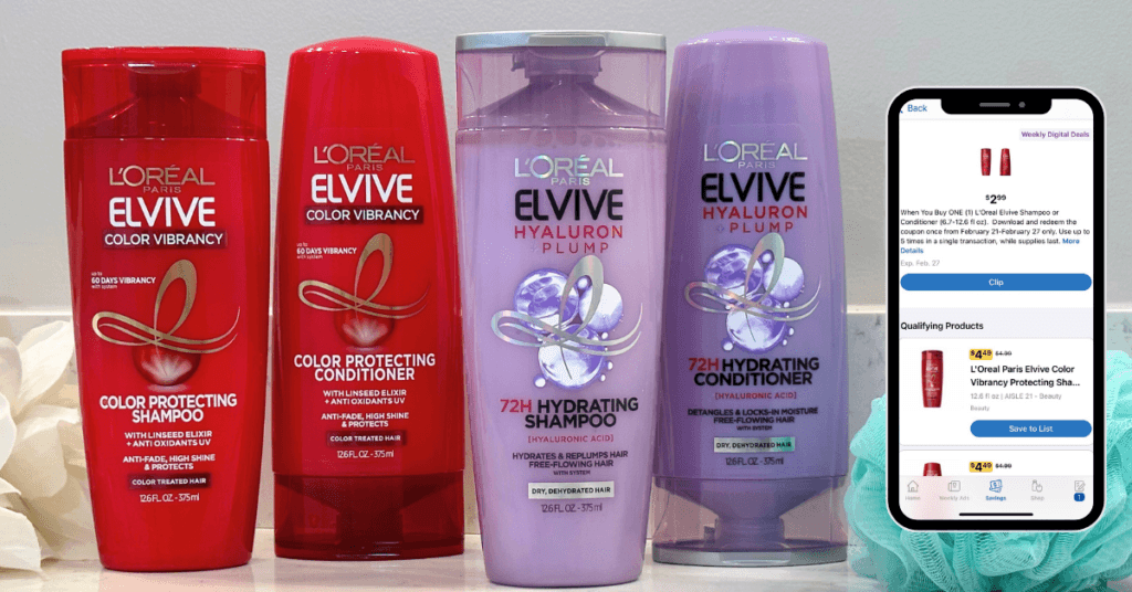 L'Oreal Paris Elvive Shampoo and Conditioner Kroger 