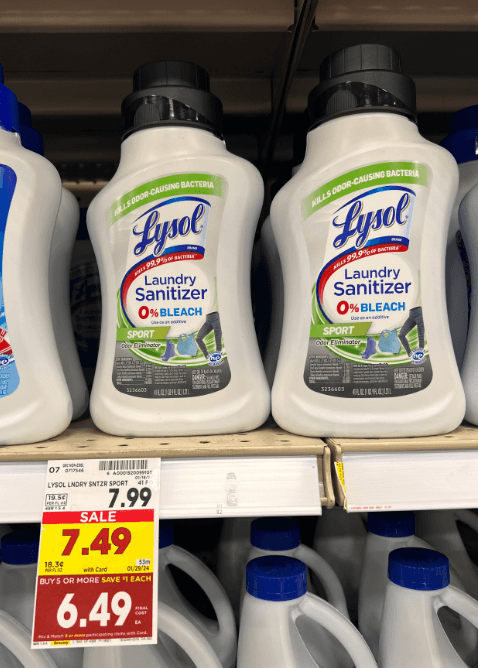 Lysol Laundry Sanitizer Kroger Shelf Image