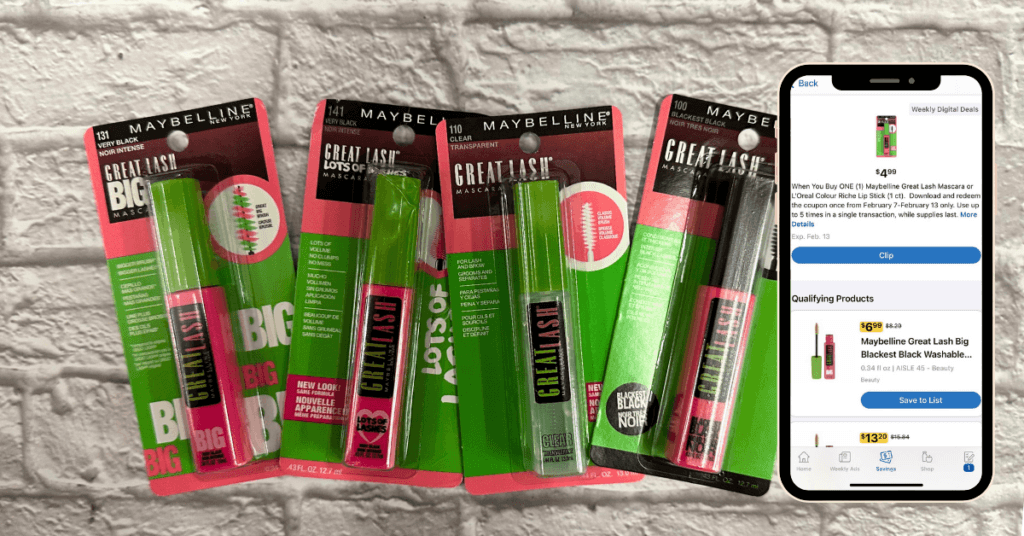Maybelline Great Lash Mascara Kroger Digital Coupon
