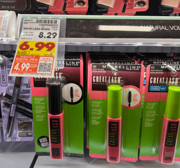 Maybelline Great Lash Mascara Kroger Shelf Image