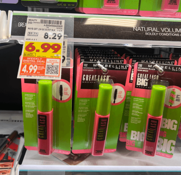 Maybelline Great Lash Mascara Kroger Shelf Image