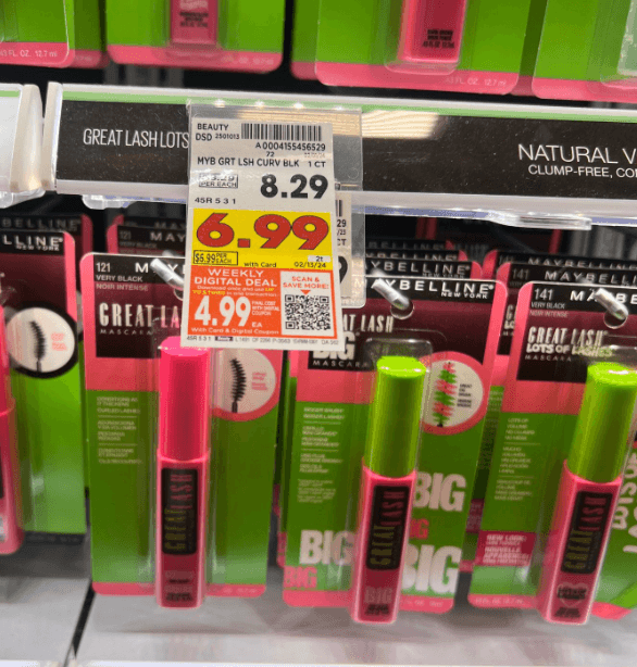 Maybelline Great Lash Mascara Kroger Shelf Image