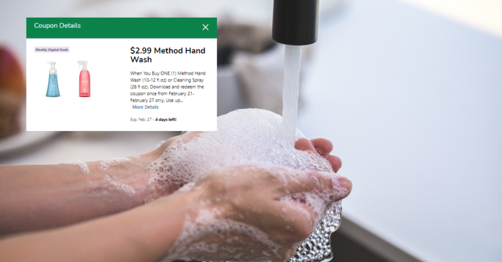 Method Hand Wash and Cleaning Spray Kroger Digital Coupon