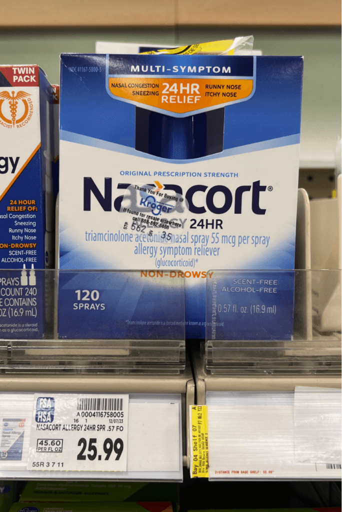 Nasacort Kroger Shelf Image