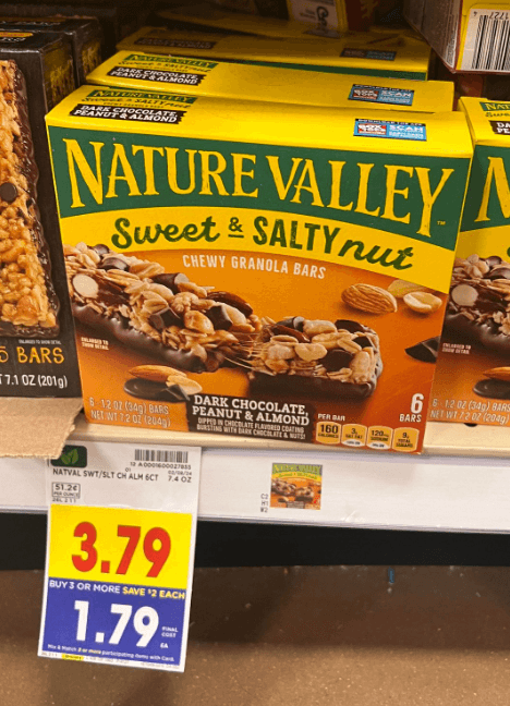 Nature Valley Bars Kroger Shelf Image