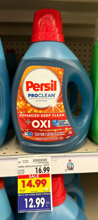 Persil ProClean Detergent Kroger Shelf Image
