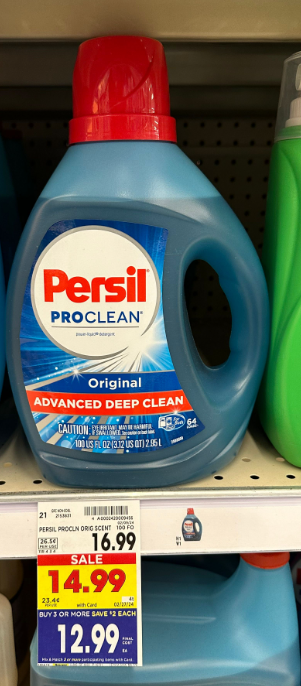 Persil ProClean Detergent Kroger Shelf Image