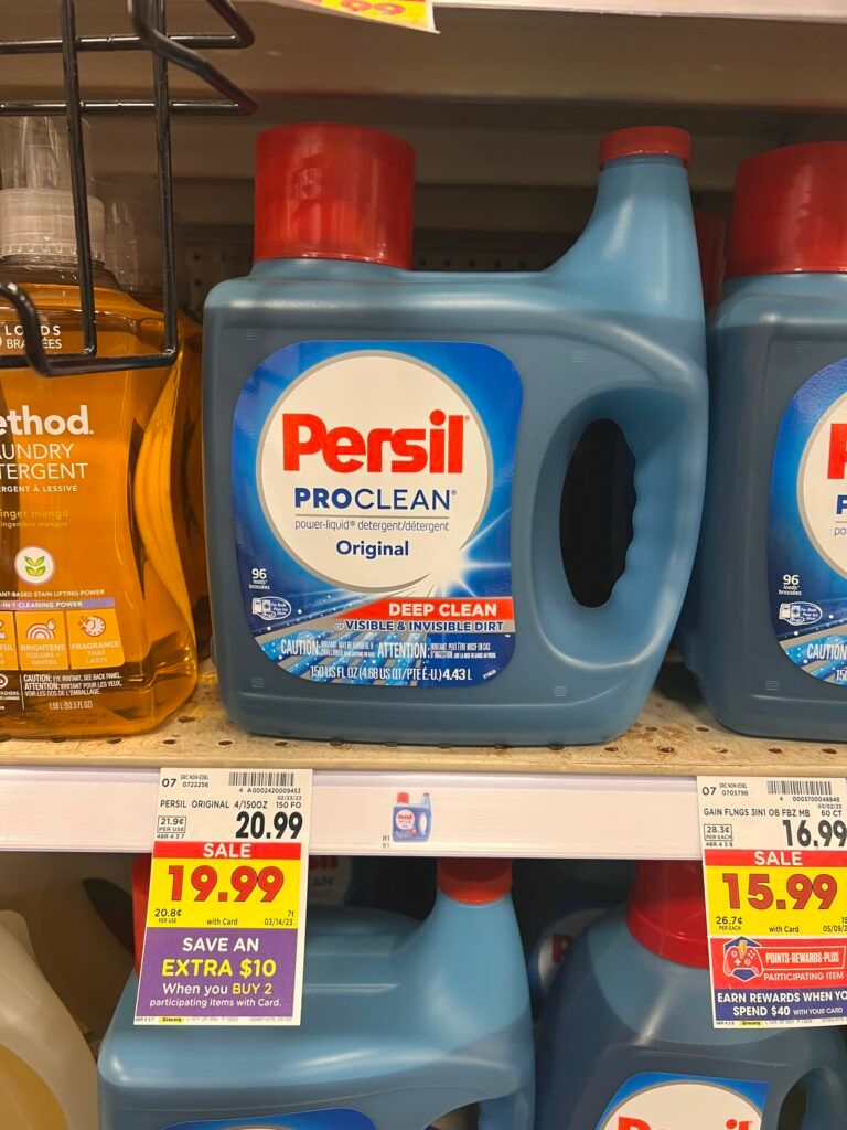 Persil ProClean Liquid Kroger Shelf Image