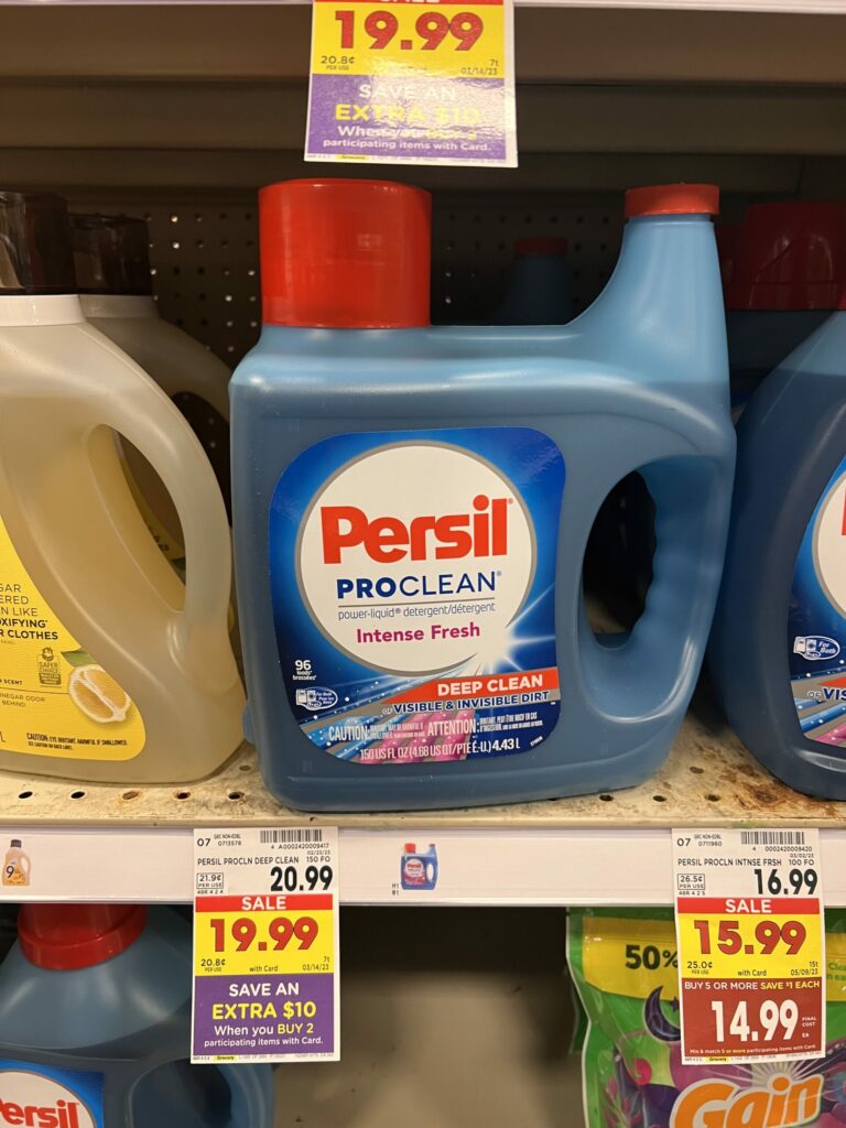 Persil ProClean Liquid Kroger Shelf Image